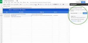 Google Sheets Email Scheduler