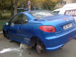 Masina pe butuci 1